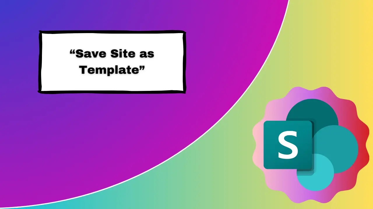 How to save site as template in SharePoint online