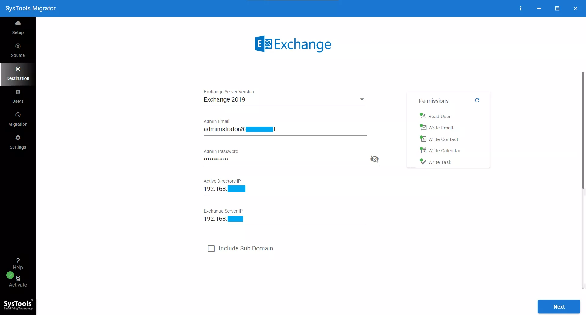 exchange-details-destination-validated