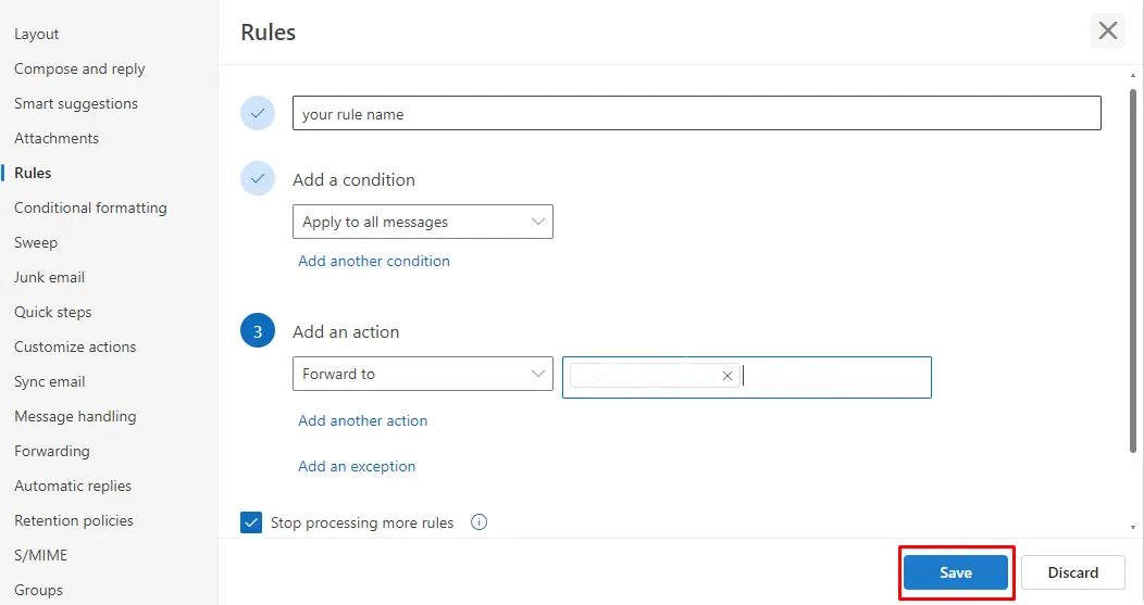 Can you forward emails to multiple email addresses Office 365